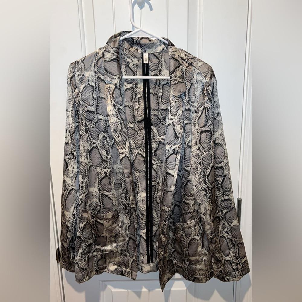 Snake Skin Silk Women’s Blazer
